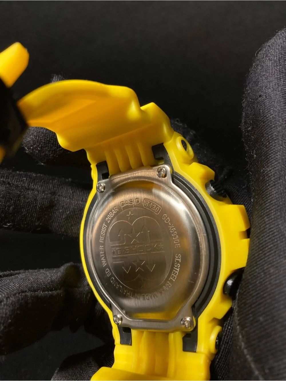 Yellow and Black G Shock Gd6900